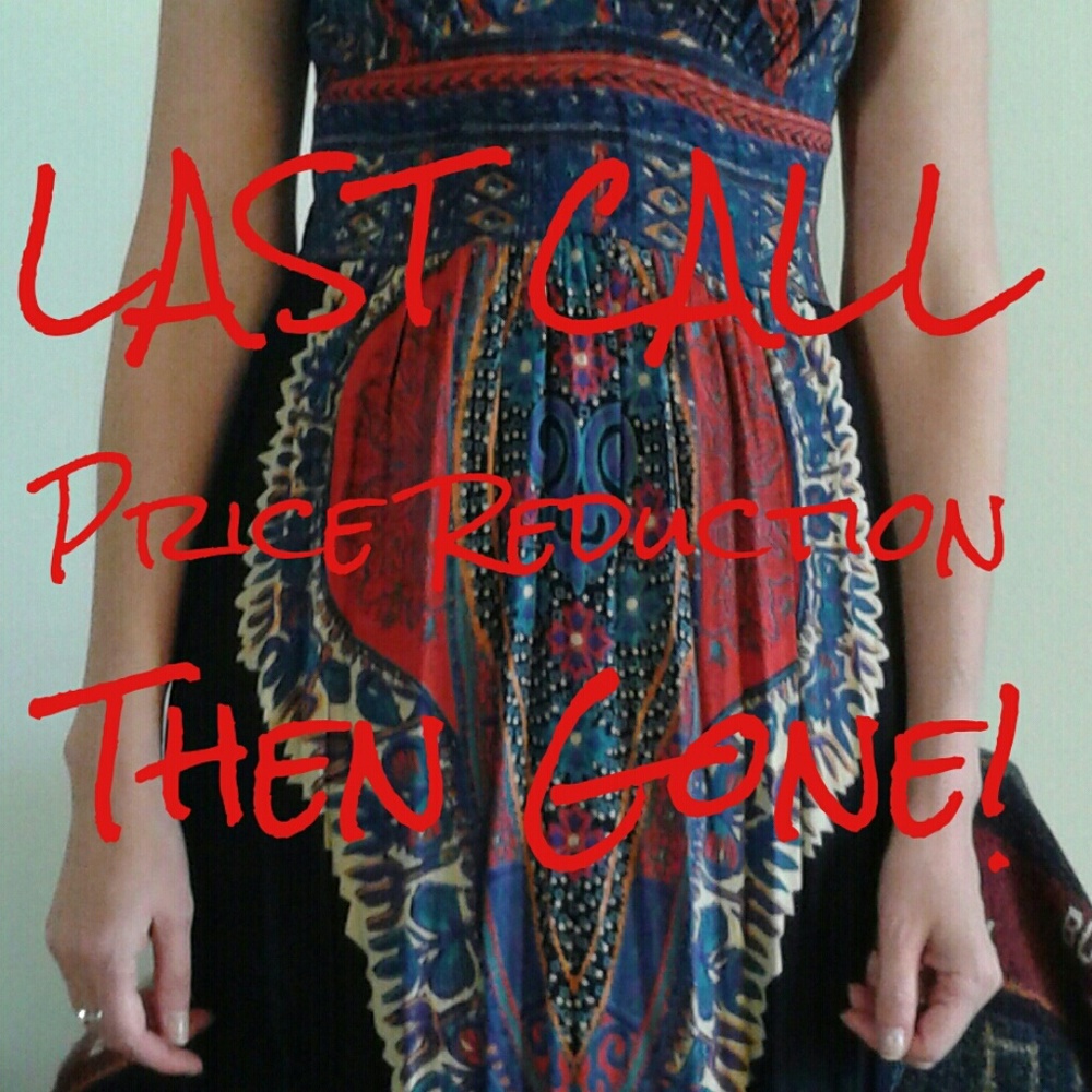 Black/multicolored sundress